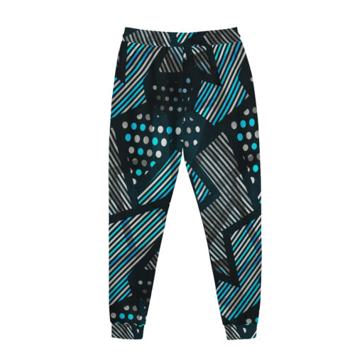 Abstract Cloth Geometric Men's Tracksuit - Image 3