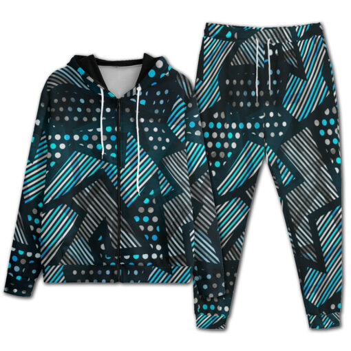 Abstract Cloth Geometric Men's Tracksuit