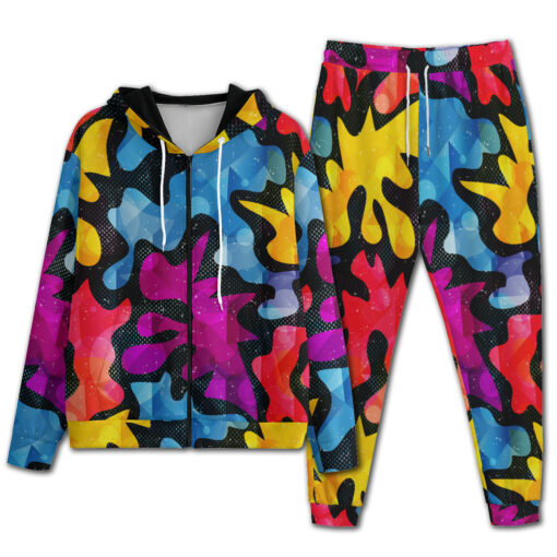 Psychedelic Bright Graffiti Men's Tracksuit