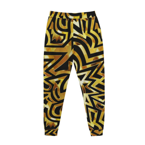 Gold Tribal Art Men's Tracksuit - Image 3