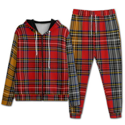 Multicolor Checkered Men's Tracksuit