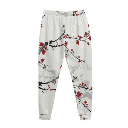 Samurai Sakura Red Sun Men's Tracksuit - Image 3