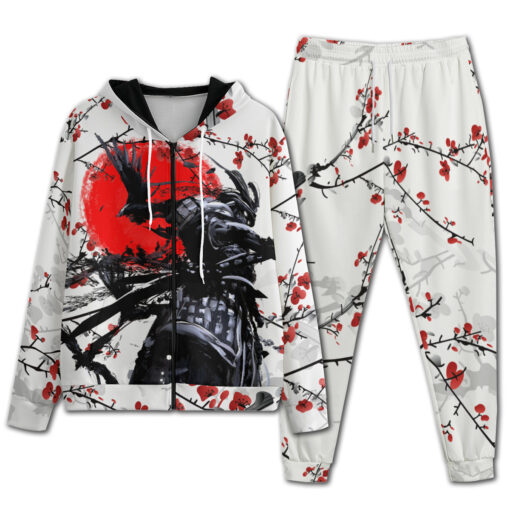 Samurai Sakura Red Sun Men's Tracksuit