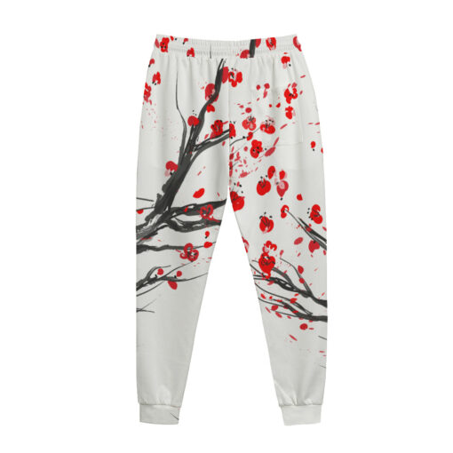 Samurai Sakura Bloody Sunset Men's Tracksuit - Image 3