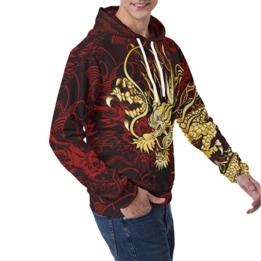 Golden Dragon Men's Hoodie - Image 2