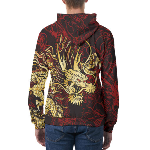 Golden Dragon Men's Hoodie - Image 4