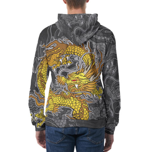 Golden Dragon Tattoo Men's Hoodie - Image 4