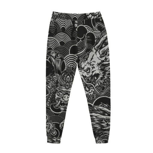 Vintage Snake Dragon Samurai Sweatpants - Image 2