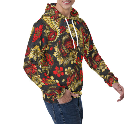 Vintage Japanese Fantasy Men's Hoodie - Image 2