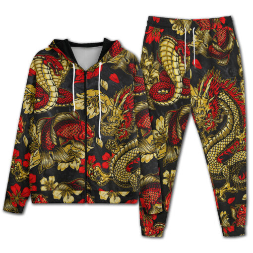 Vintage Japanese Fantasy Elements Men's Tracksuit