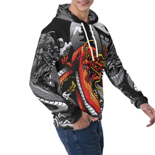 Bloody Dragon Art Men's Hoodie - Image 2