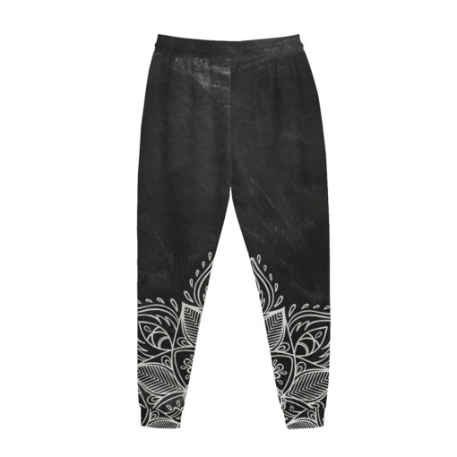 Lotus Flower Mehndi Ornament Men's Tracksuit - Image 3