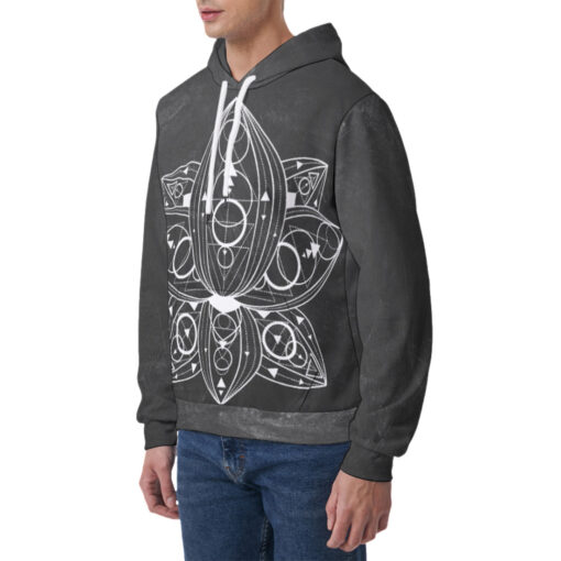 Lotus Flower Men's Hoodie - Image 3