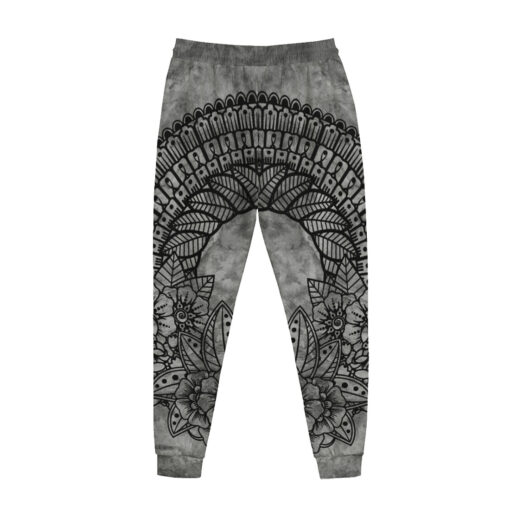 Mehndi Ornament Lotus Flower Men's Tracksuit - Image 3