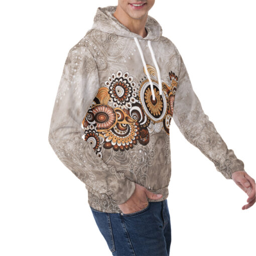 Henna Element Style Men's Hoodie - Image 2