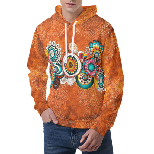 Mehndi Element Ornament Men's Hoodie