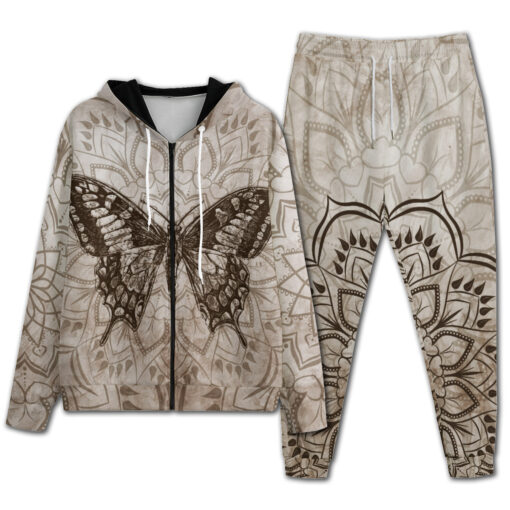 Butterfly Over Mandala Men's Tracksuit