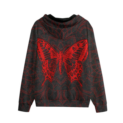 Red Mandala And Butterfly Men's Tracksuit - Image 2