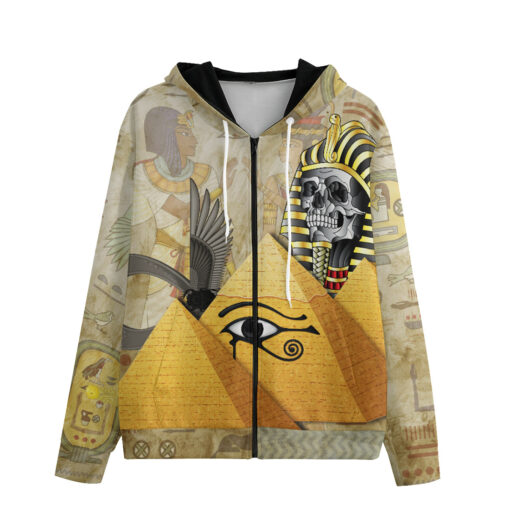 Egypt Skull Pharaoh Zip Up Hoodie