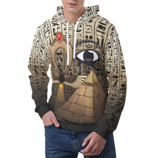 Egyptian Pyramid Eye Of Horus Men's Hoodie