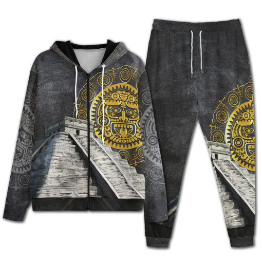 Aztec Wheel Calendar Men's Tracksuit