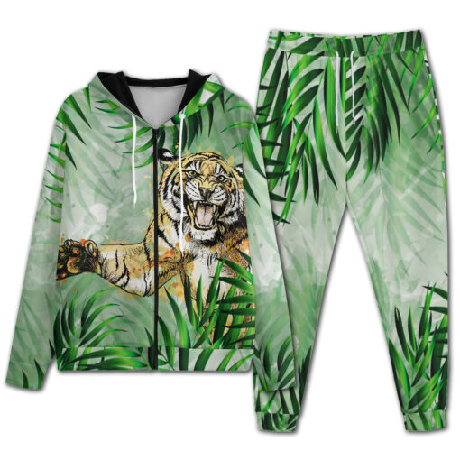 Tiger Jumping from Jungle Men's Tracksuit