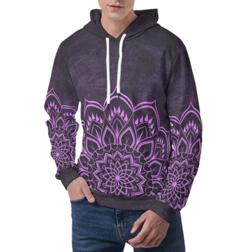 Purple Mandala Men's Hoodie