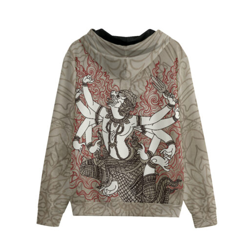 Thai Tattoo Art Zip Up Hoodie - Image 2