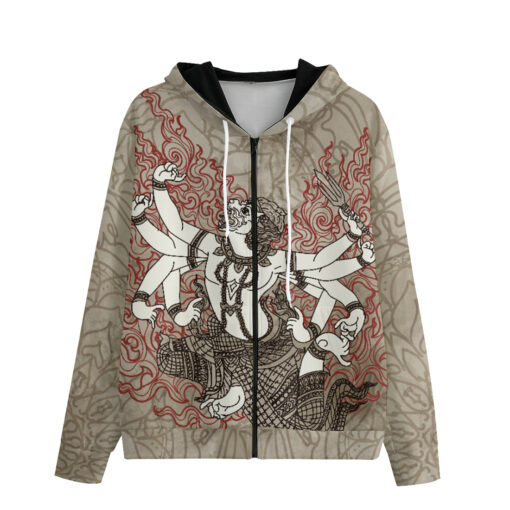 Thai Tattoo Art Zip Up Hoodie