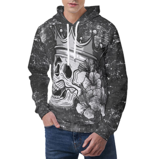 Skull with Crown Men's Hoodie