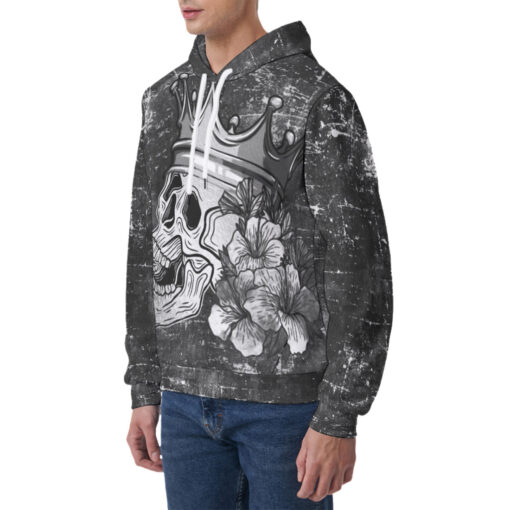 Skull with Crown Men's Hoodie - Image 3