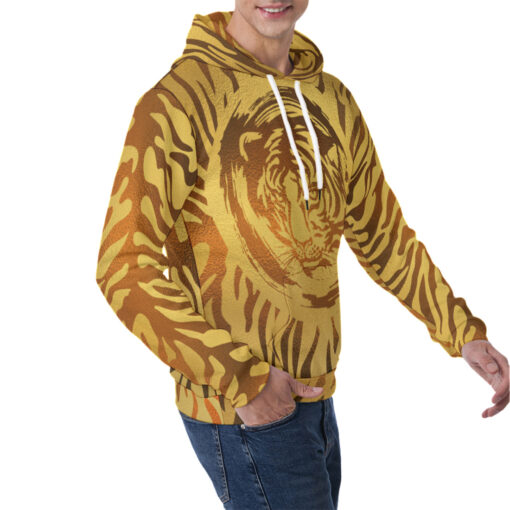 Golden Tiger Men's Hoodie - Image 2