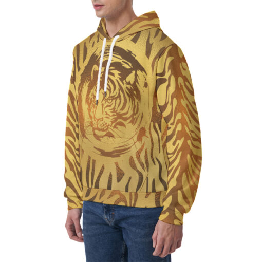 Golden Tiger Men's Hoodie - Image 3