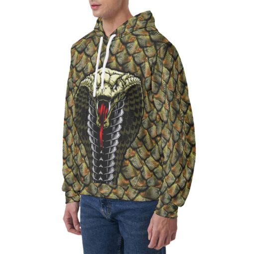 King Cobra Snake Men's Hoodie - Image 3