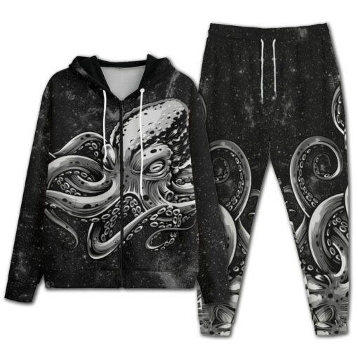 Gray Octopus Men's Tracksuit