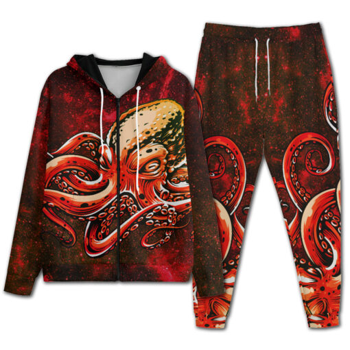 Red Octopus Men's Tracksuit