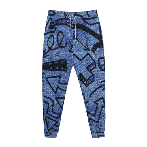 Arrows on Denim Sweatpants