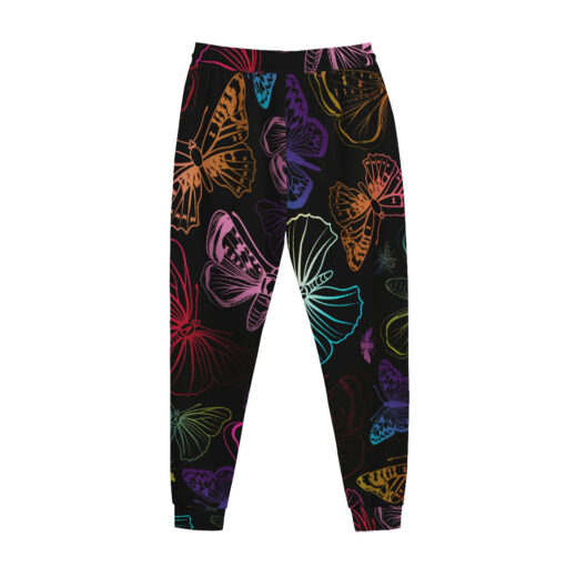 Colorful Butterflies Sweatpants - Image 2