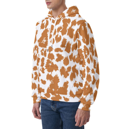 Leopard Texture Art Men's Hoodie - Image 3