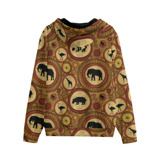 African Animals Zip Up Hoodie - Image 2