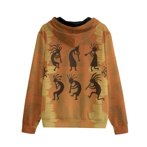 Kokopelli Figures Zip Up Hoodie - Image 2