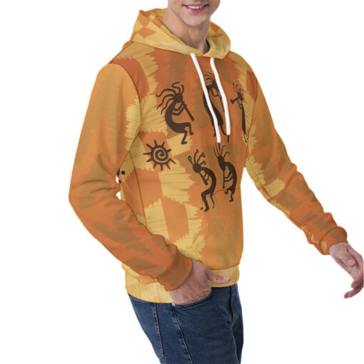 Kokopelli Figures Men's Hoodie - Image 2