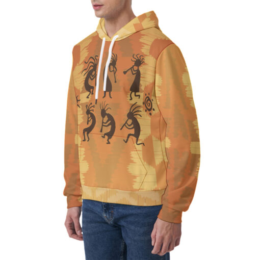 Kokopelli Figures Men's Hoodie - Image 3