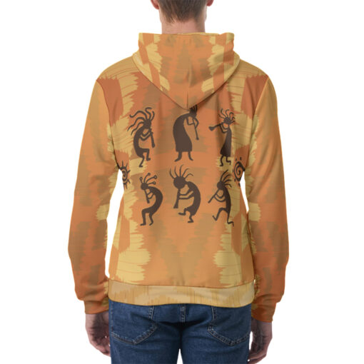 Kokopelli Figures Men's Hoodie - Image 4