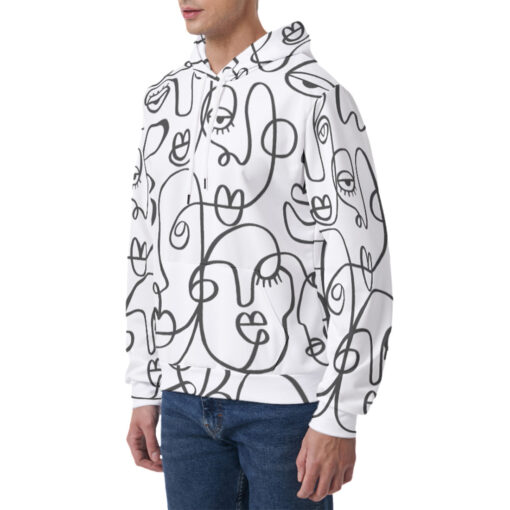 Modern Minimalism Art Men's Hoodie - Image 3