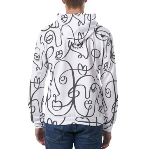 Modern Minimalism Art Men's Hoodie - Image 4