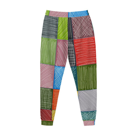 Patchwork Stroke Drawing Sweatpants - Image 2