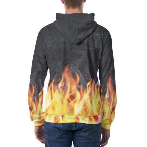 Fire Smoke Men's Hoodie - Image 4