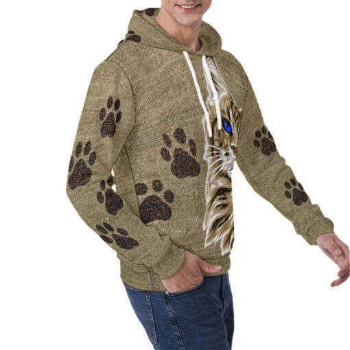 Red Maine Coon Cat Men's Hoodie - Image 2