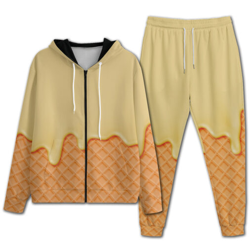 Waffle Melting Cream Men's Tracksuit